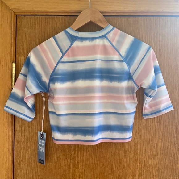 KYODAN SWIM • NWT! Crop Rash Guard UPF 40 - Watercolor - Picture 9 of 16